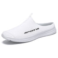 White Slip-On Mule Sneakers