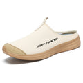 Beige Slip-On Mule Sneakers